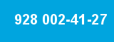 928 002-41-27 928 002-41-27